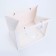 Gift package with a wide bottom and window 35 x 29 x 28 cm, white
