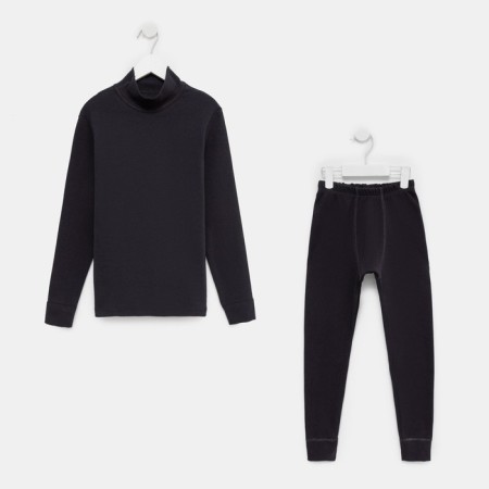 The set for the boy thermo (turtleneck, pants), dark blue color, height 116 cm (32)-5