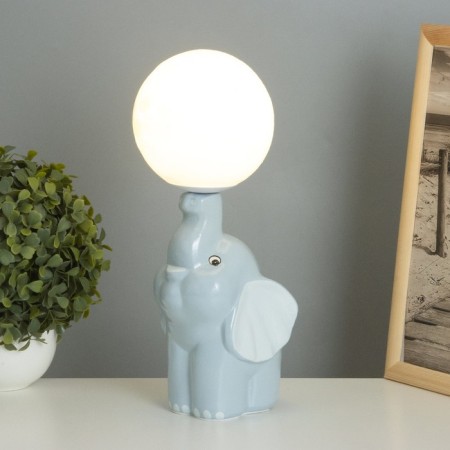 Table lamp "Elephant" 1x40W E14 gray 12.5x12.5x31cm-1