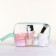 Lightning cosmetic bag, green color