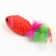 A mouse with a pen, 4.5 cm, red