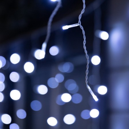 Garland "fringe" 12 × 0.7 m, IP44, UMS, white thread, 240 LED, white glow, 220 V-2