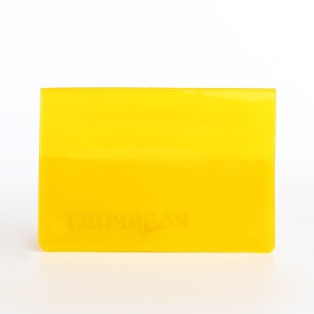 Cover for passport, yellow color-2
