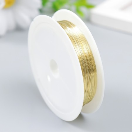 Wire for creativity "Astra" 0.3 mm, 10 m, gold