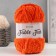 Yarn "Fable Fur" 100% micropoliester 100m/100g (980 orange)