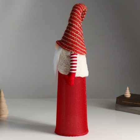 Interior light doll "Santa Claus Red in a white vest" 18x12x65 cm-6