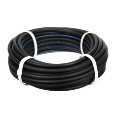 Oxygen rubber sleeve, III-6.3-2.0, 6.3 mm, 25 m, black