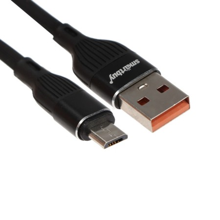 Cable Smartbuy S72, MicroUSB - USB, 2.4 A, 1 m, charging + data transfer, black
