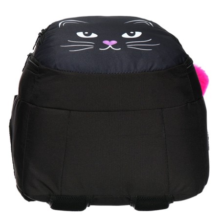 Youth backpack, 42 ​​x 31 x 13 cm, ergonomic back, stavia "cat muzzle", black-6