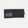 Men's purse on the button, a department for bills, for cards, black color