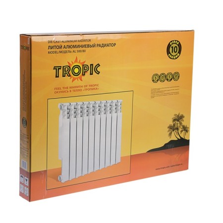 Tropic 500x80 mm radiator aluminum, 10 sections-9