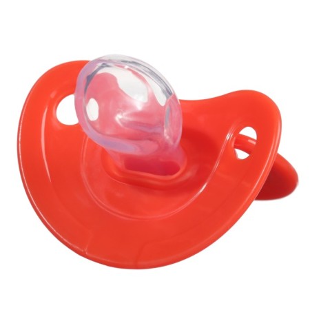 Nipple - New Year's dummy "caramel", orthodontic, silicone, +6 months, in a container, crumb I-6