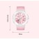 Watch of nursery, d-4.5 cm, silicone strap, 3 atm, pink