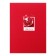Business block A5 80 sheets in the Viva Magenta cage, solid cover, Soft Touch, mix