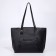 Soper bag with zipper, black color
