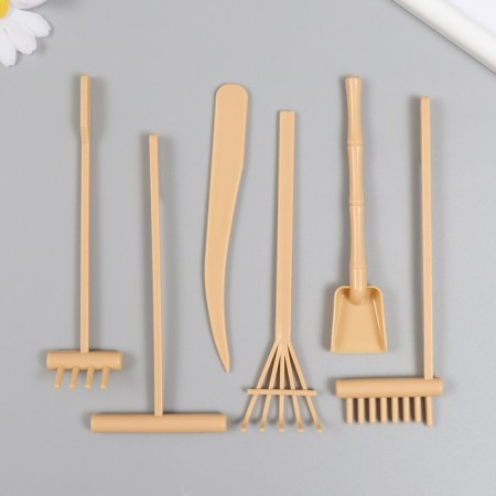 Decor "Tools for Zen Gardens" set 6 pcs