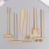 Decor "Tools for Zen Gardens" set 6 pcs