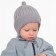 Children's hat minku rr 35-40, gray color