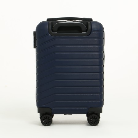 Small suitcase 18 "on lightning, code castle, 4 wheels, blue color-2