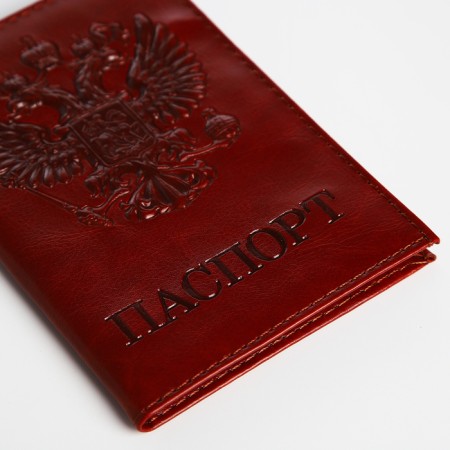 Cover for passport, red-6