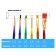 Set of brushes "Rainbow" synthetics, 6 pieces
