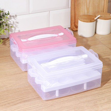 Egg storage container, 24 cells, two -level, mix-4