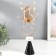 Summary Metal for 1 candle "branches with crystals. Two rings" Gold 38x17x17 cm