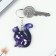 Key keychain wooden "Aries", cat, 4.5 x 6 cm