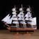 Souvenir ship large "Deutschland", sides dark tree, white sails, 60 × 12 × 51 cm