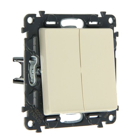 Switch Legrand Valena Life 752505, 10 A, 2 keys, hidden, sl.