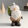 Souvenir Polystone "Santa Claus in a hat-gap, with a Christmas tree" 9x7x15 cm