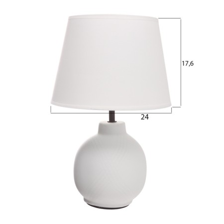LUEZE table "Louise" 1x40W E27 White 25x25x38, 5cm-5
