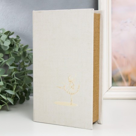 Safe-book wood to the leatherette "Little ballerina" 21x13x5 cm-1