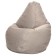 The hand-bag “pear” is positive, size XL, diameter 95 cm, height 125 cm, mitch, beige color