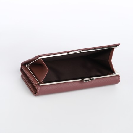 Women's wallet on a magnet, powder color-3