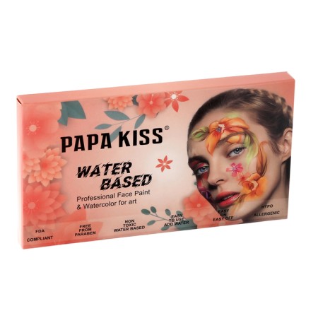 Professional aquagim for the face and body, 15 colors + brush-5