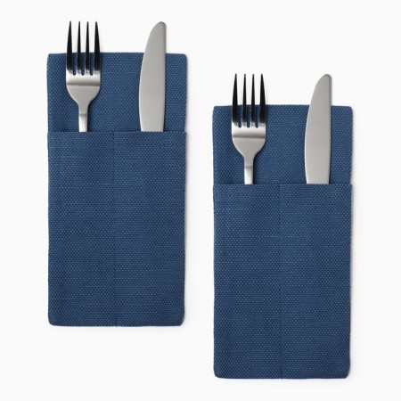Converts set for devices Home Collection Blue-2 pcs, 22x10cm, 56%linen, 44%HL