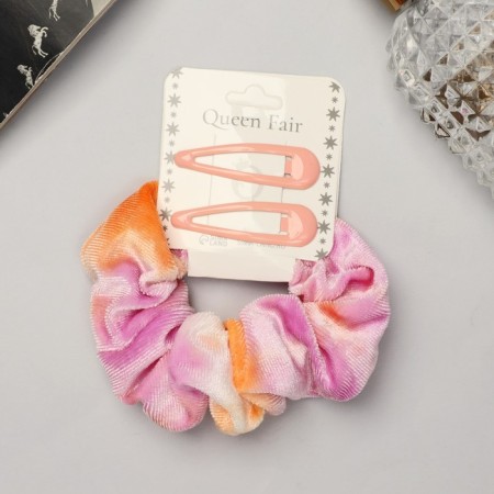 Hair set "Emilia" (elastic band, 2 invisibility 4.5 cm) gradient