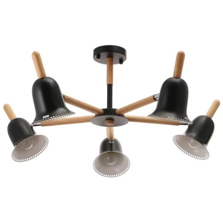 Chandelier 1049/5bk E27 60W black 80x80x50 cm Bayerlux-2