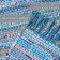 Hindi rug, size 60x90 cm, blue-green color