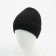 Men's hat with fleece lining, color black mix, size 56-58