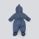 Set for discharge Winter Kinderlitto "Lapland", 5 items, height 56-62 cm, Denim color