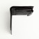 Male purse on the button, Textura, for cards, for coins, black color