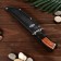 Hunting knife "Sarmat" steel - 50x14, handle - wood, 31 cm