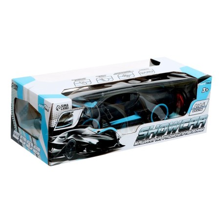 Radio -controlled machine "Shokukar", 1:14, works from batteries, black color-6