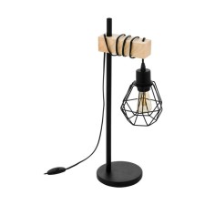 TowNSHEND 5, 1x60W E27 table lamp, brown color, black