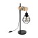 TowNSHEND 5, 1x60W E27 table lamp, brown color, black