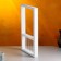 Kashpo wooden 28 × 4.5 × 40 cm with 5 flasks "Extra frame", white give beautifully