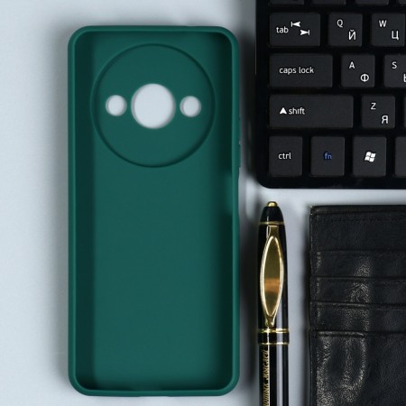 Borasco Mate case for Xiaomi Redmi A3, silicone, green