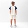 A set for a boy (T -shirt and shorts) Minaku, Ecc/Blue color, height 134 cm